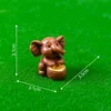 8 wooden drum-beating little elephant