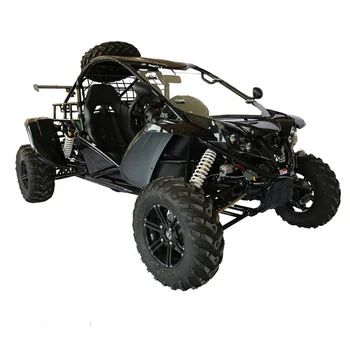 1500cc go kart 4x4 drive upgrade buggy with built-in air shock absorber black alloy rims Rear spoiler