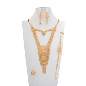 High Quality Gold Plated Bridal Jewelry Set for Women Ethnic Design Wedding & Party Occasions