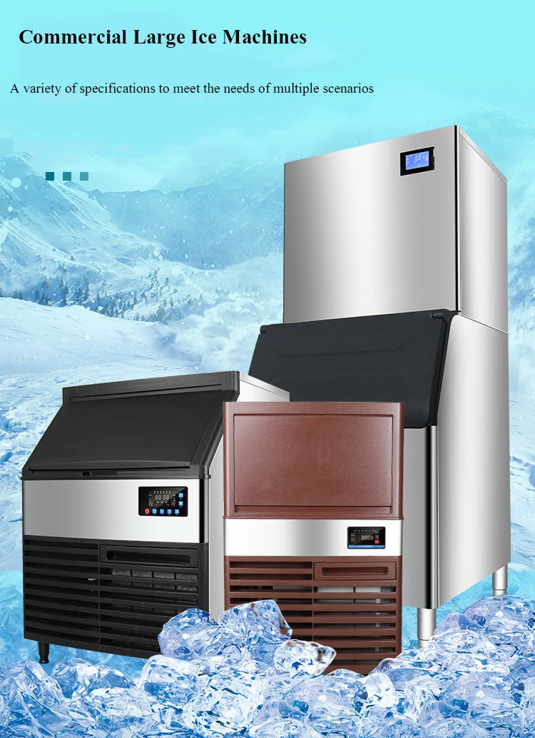 Full Automatic Capacity Tube Ice Machine Nugget Ice Maker Making Machine Hot Sale Square Cube Ice Machine
