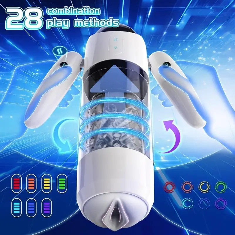 Men Masturbation Toys Automatic Male Stroker Masturbators 7 Thrusting &  Rotating Masturbation Machine for Men