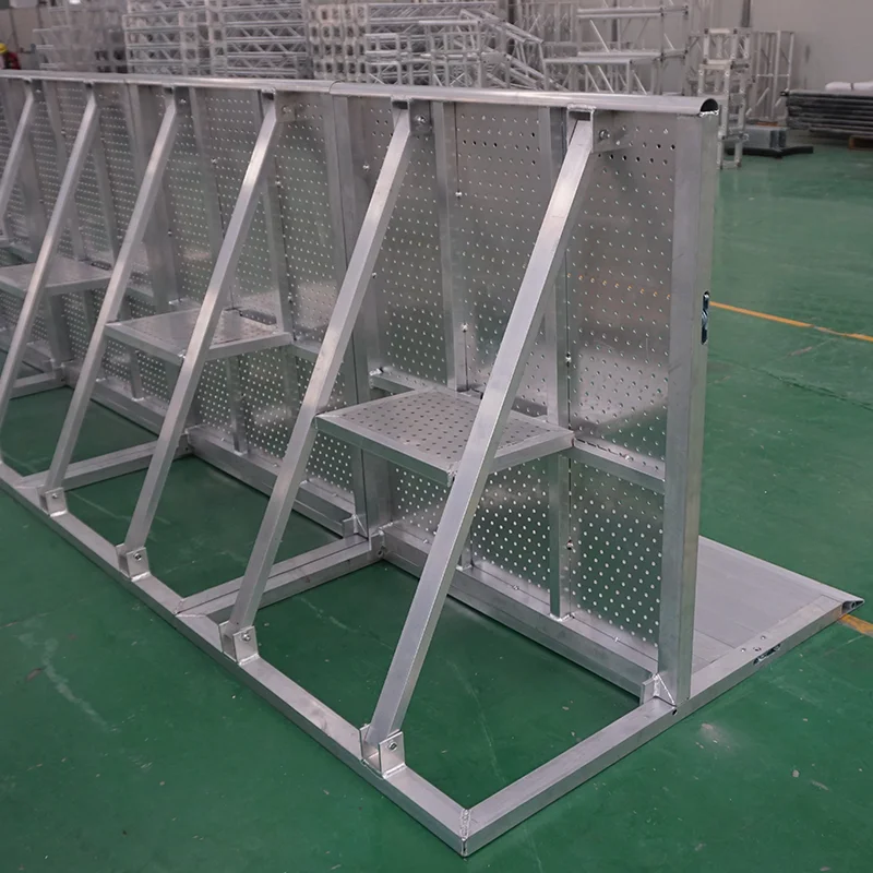 Portable Heavy-Duty Aluminum Crowd Control Barrier Outdoor Event ...
