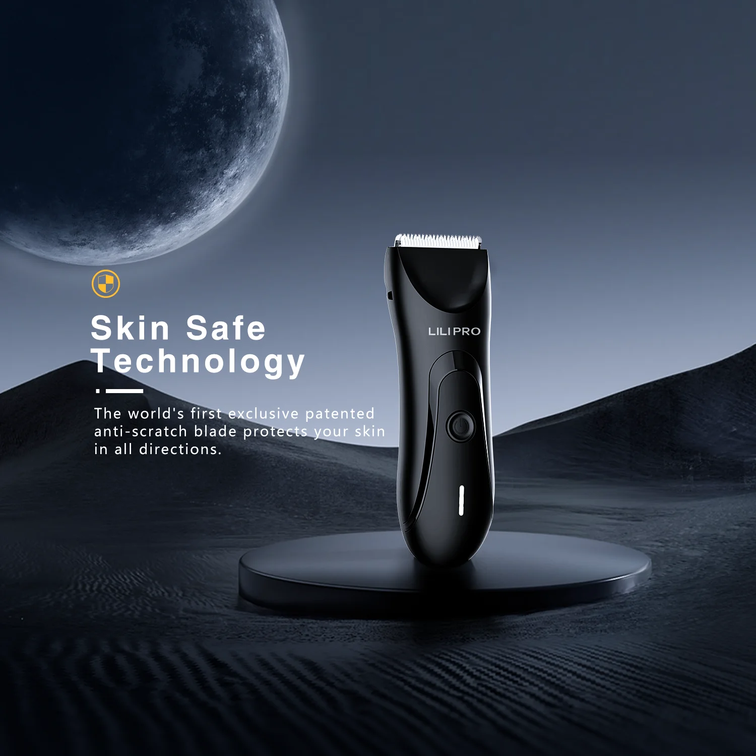 LILIPRO IPX7 Electric Razor 0mm Safe Guard Cordless Grooming Shaver for Sensitive Areas Body Hair Trimmer Mens Hair Clipper