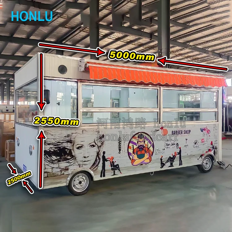 Camion mobile del salone di parrucchiere del rimorchio del furgone