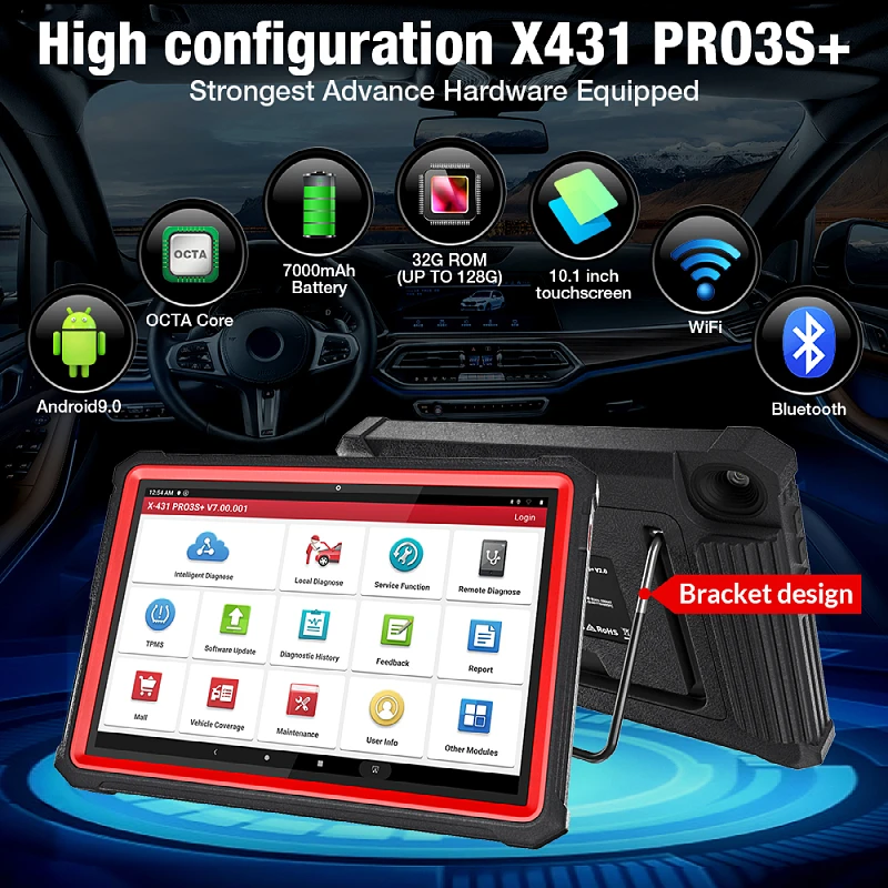 Car Diagnostic Machine With Key Programming Launch X431 PRO3S HD3 Truck Scanner Heavy Duty Diagnostic Tool