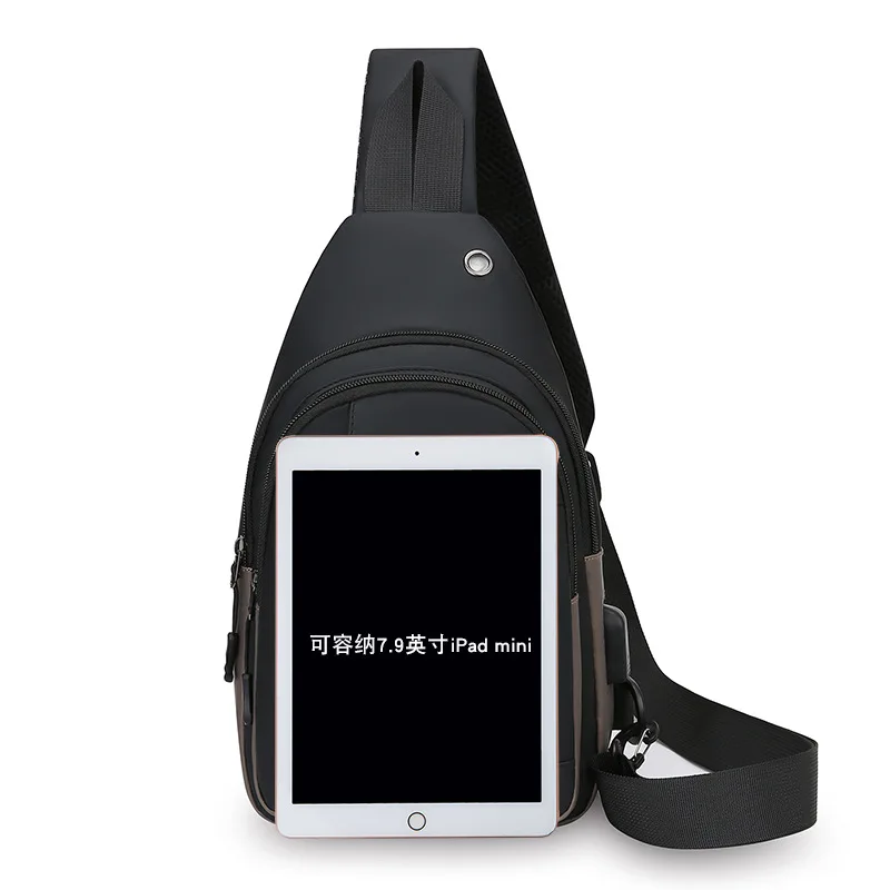 2025 Summer New Men's Chest Bag Anti Splashing Travel Outdoor Chest Bag Single Shoulder Crossbody Bag