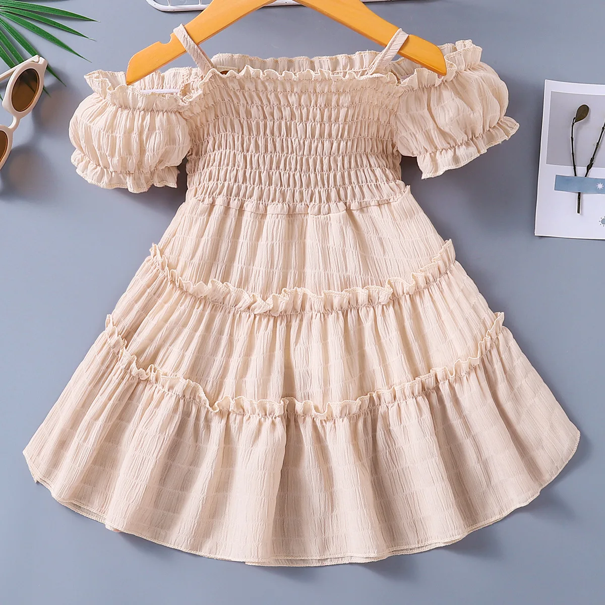 Оптовая продажа, платья для девочек 2023, летние платья для малышей, платья для девочек с пышными рукавами для девочек 7 лет