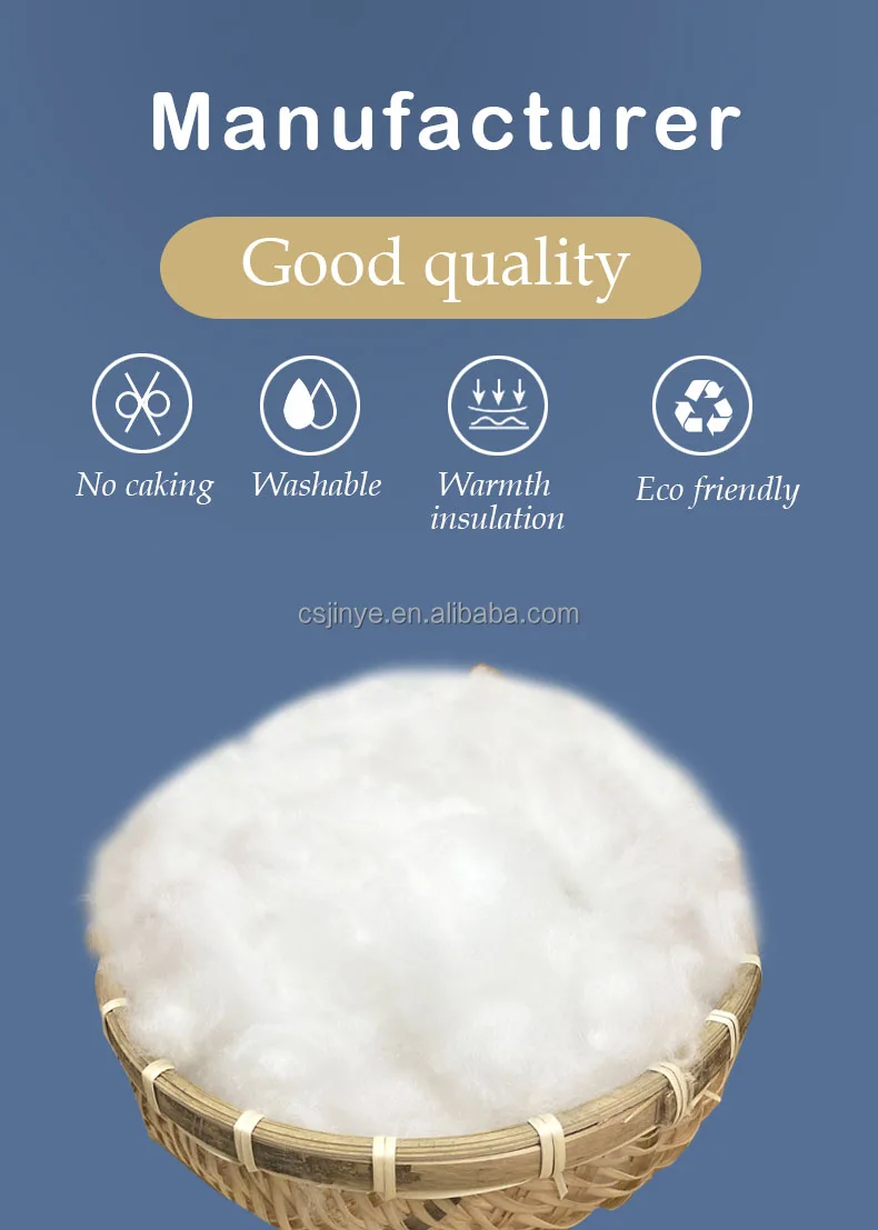 Wholesale Fiber Polyfill Stuffing Hollow Silicon Virgin Fiber Fill