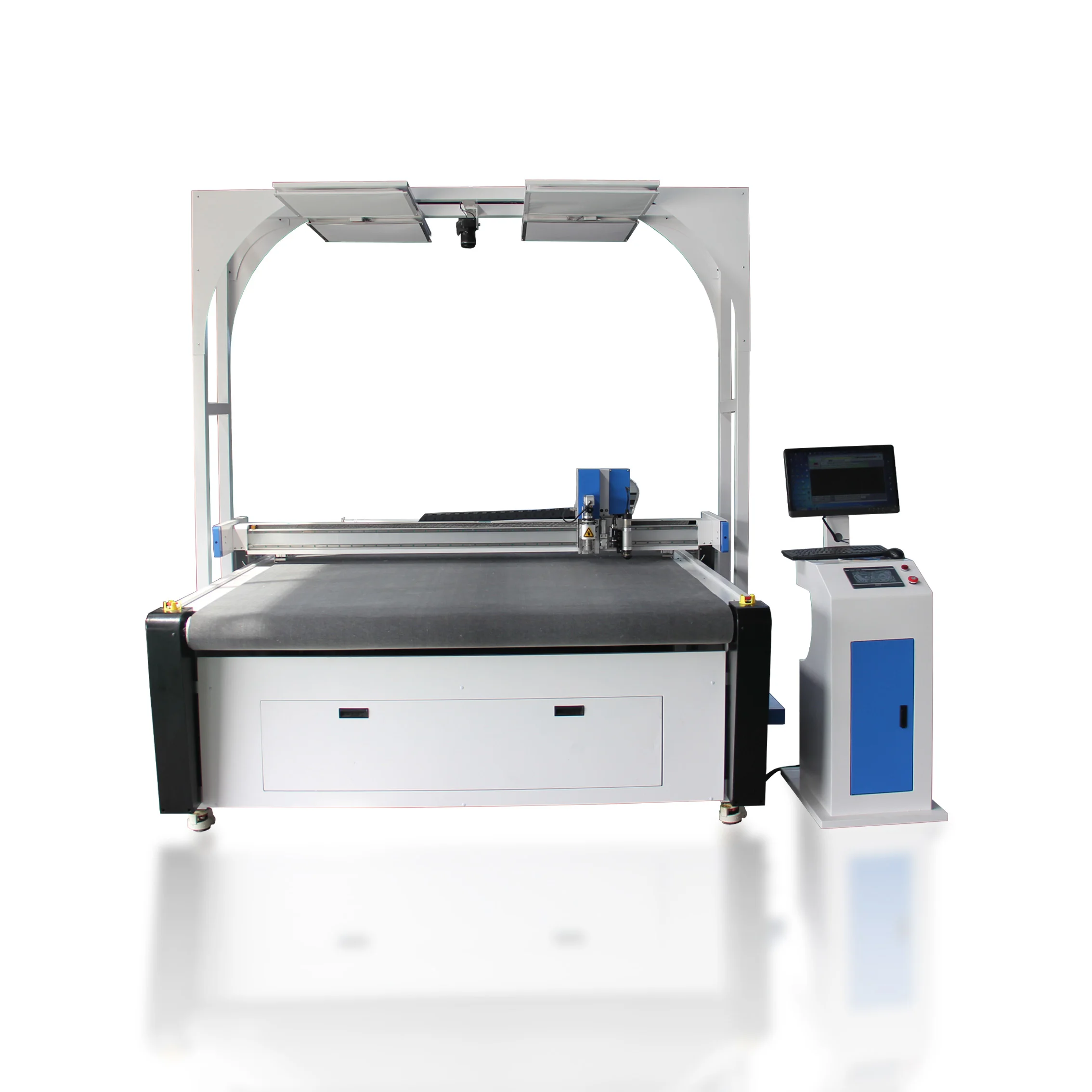 Automatic Vibrating Blade Cnc Oscillating Knife T-shirt Fabric Prepreg Cutting Machine CNC Leather Cutter With CCD