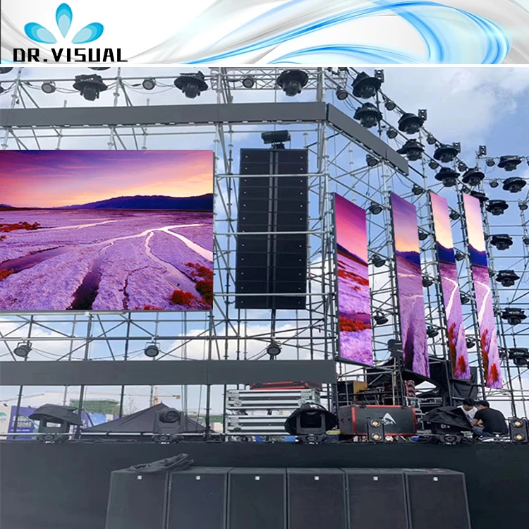 DR VISUAL LED P4 Rgb Led Modulo 64x32 Pixels Tela Smd Led Painel Led P4 in Led Display Panel Outdoor