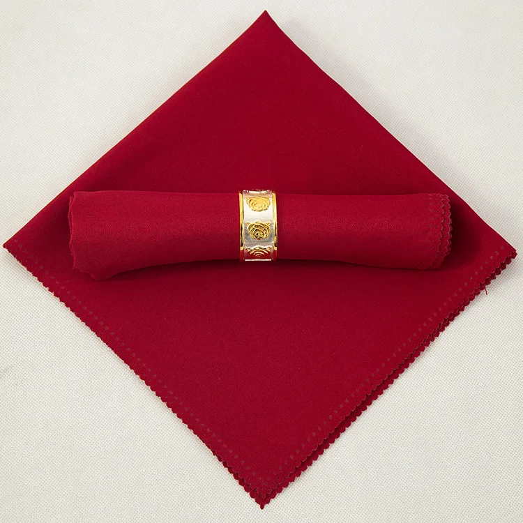Polyester Table Napkins Cleaning Mouth Cloth Wedding Hotel Decor Dinner