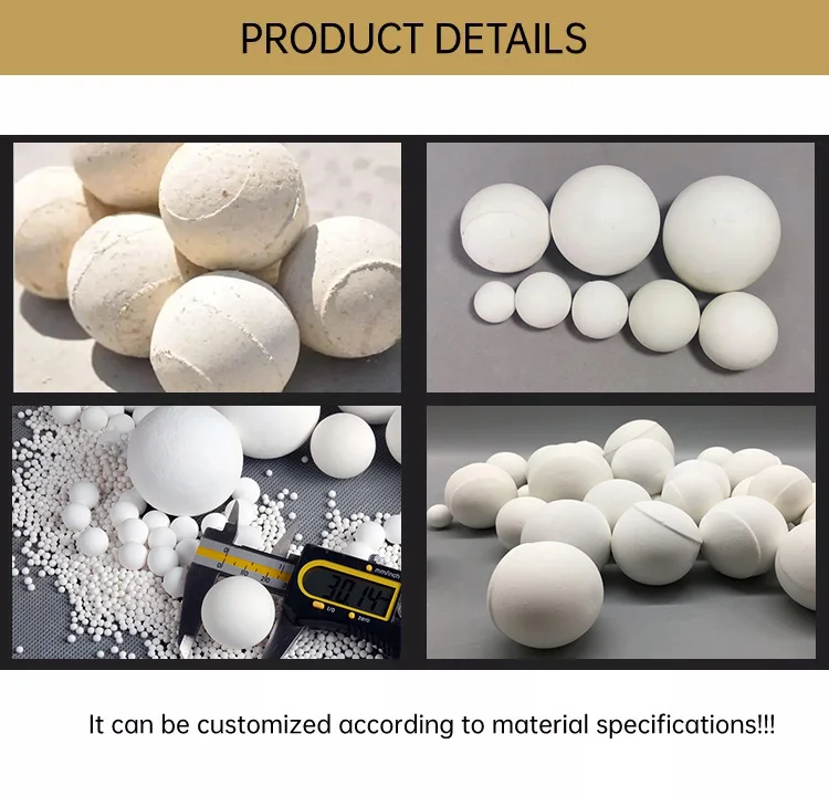 High Strength High Alumina Balls Refractory Regenerative Ceramic Ball For Hot Blast Furnace
