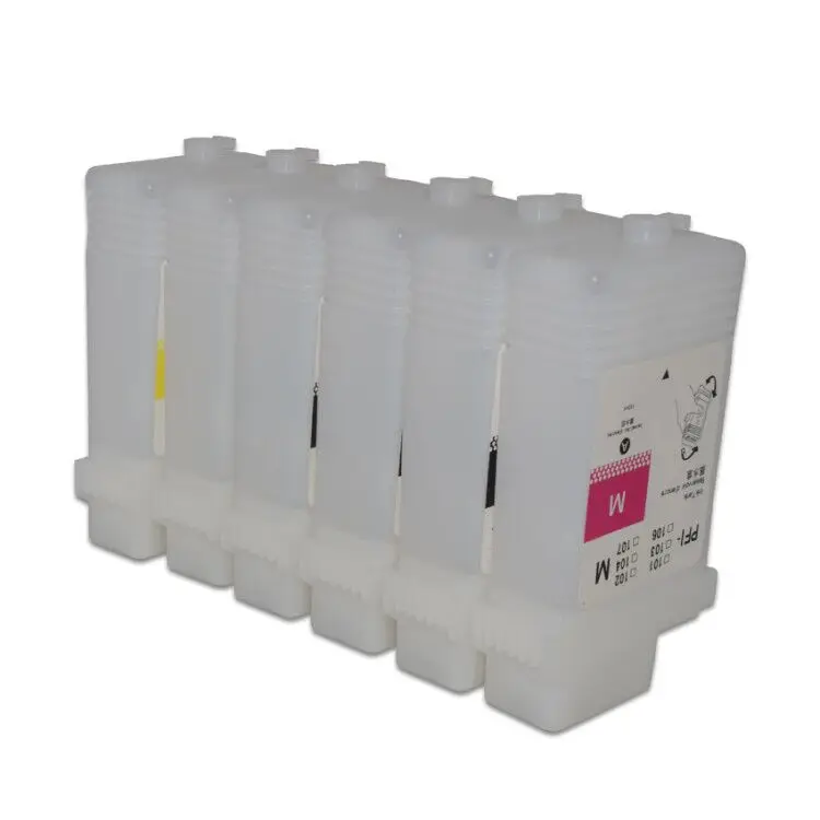 PFI-120 PFI120再充填可能プラスチックインクカートリッジ130ML 5色