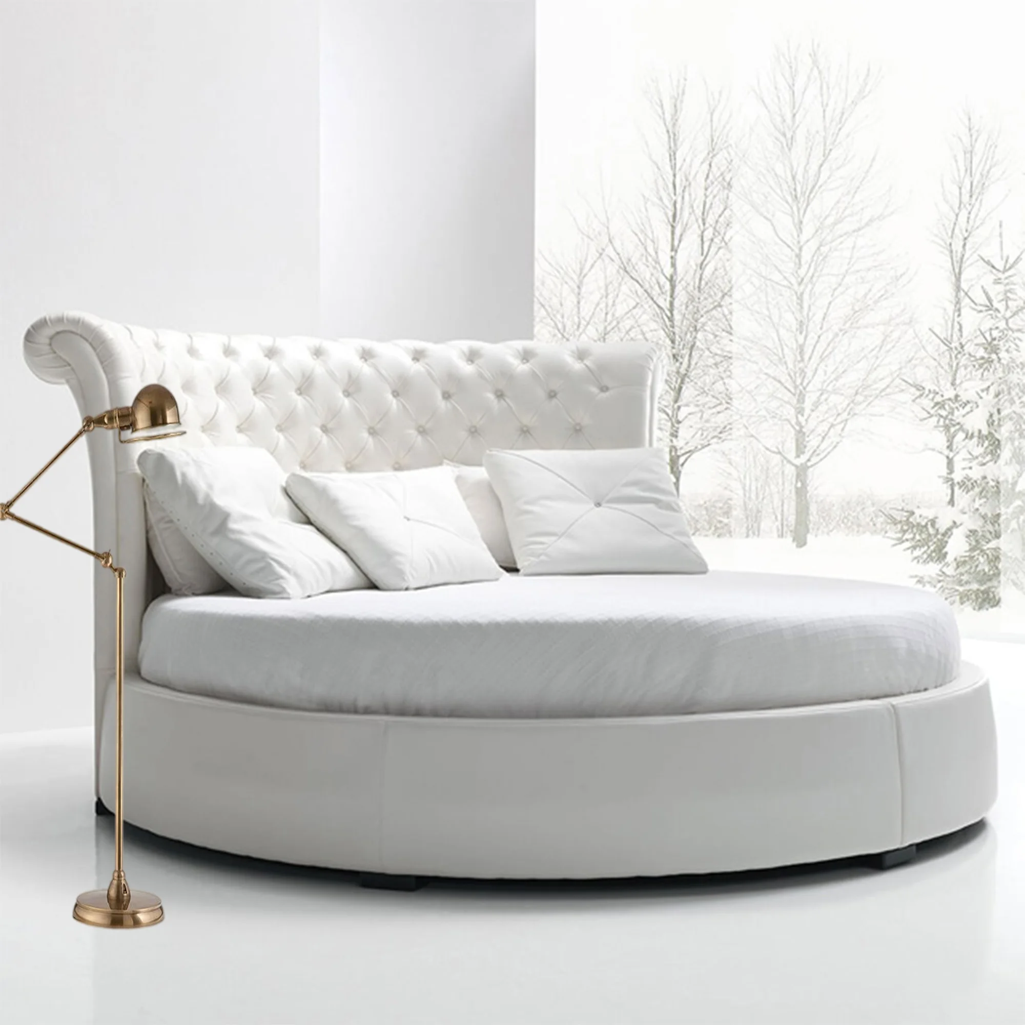 Cheap Pillow Top King Sizes Round Beds Mattresses Memory Foam Double Bed Sleeping Bonnell Spring Mattress
