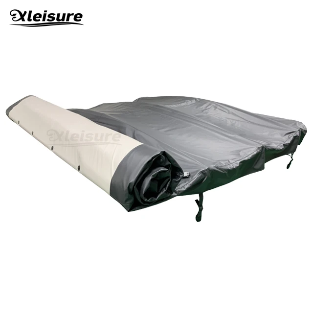 Best Quality Rollable Swim Spa Cover 420x230cm Dark Grey Color Roll Up