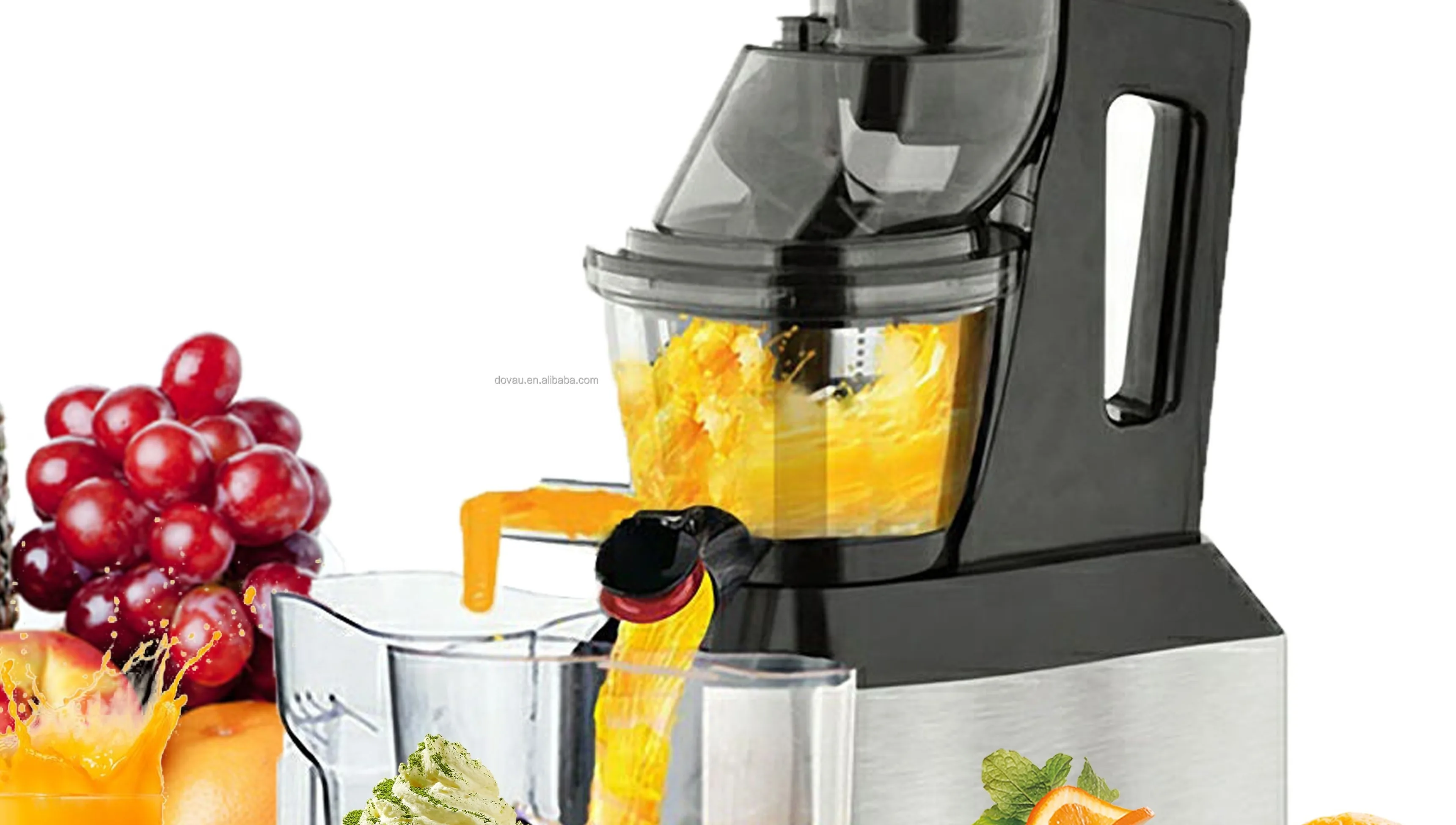 Large Feed Chute Stainless Steel Extractor Machine Orange Blender Cold