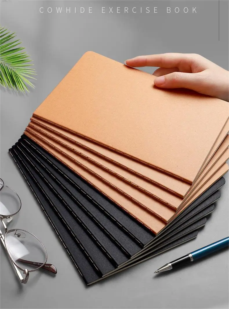Wholesale A4 A5 B5 Exercise Notebooks - Kraft Paper & Wood Cover