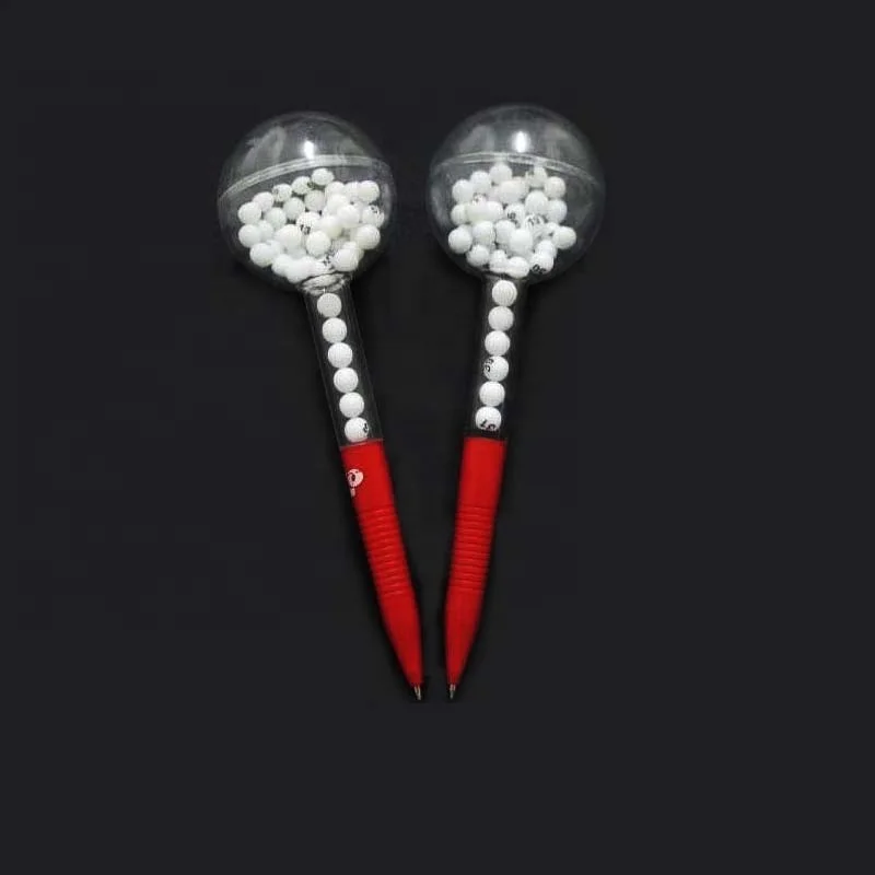 Custom plastic bingo pen funny ernie luck draw bingo ball pen with