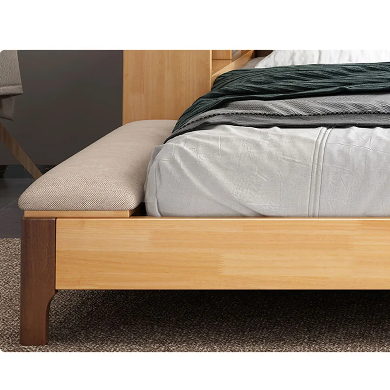 Luxury Modern Bed American Style Wood King Size Bed Living Room Russian