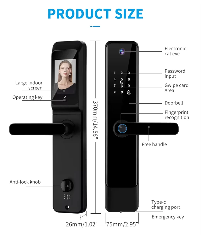 Image result for Home Luxury Electronic Doorbell Card Key Ai Biometrics Fingerprint ...