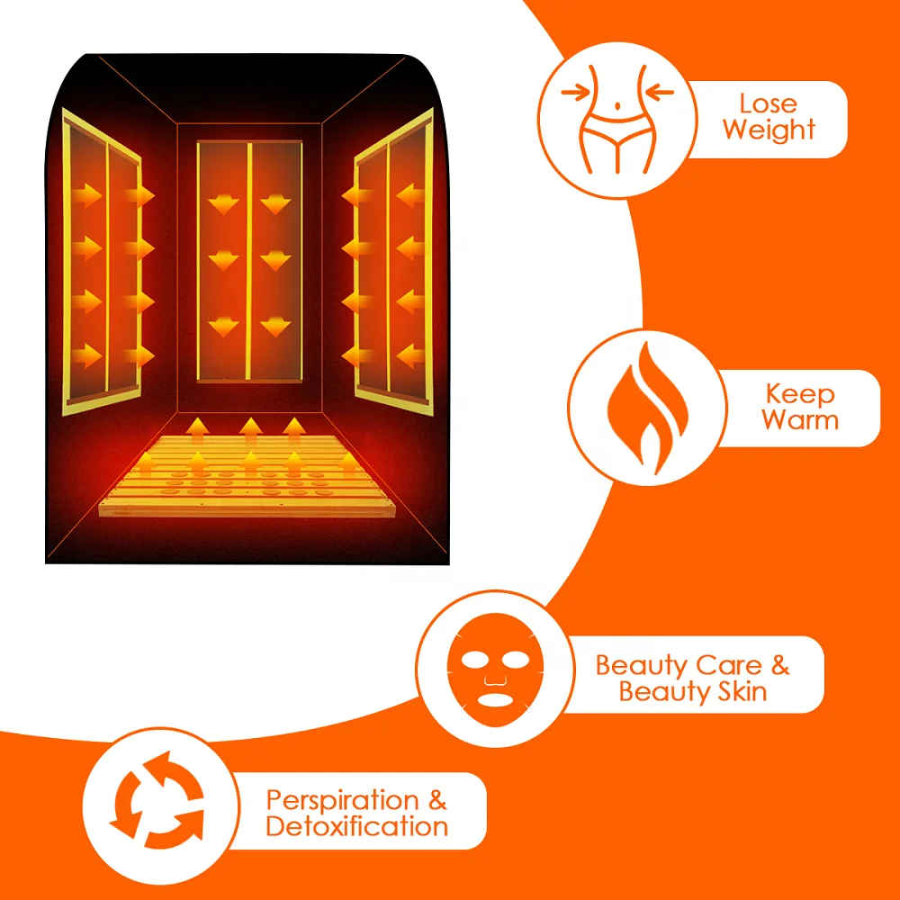 Foldable Infrared Saunas Emf Safe One Person Slimming Spa Portable Far