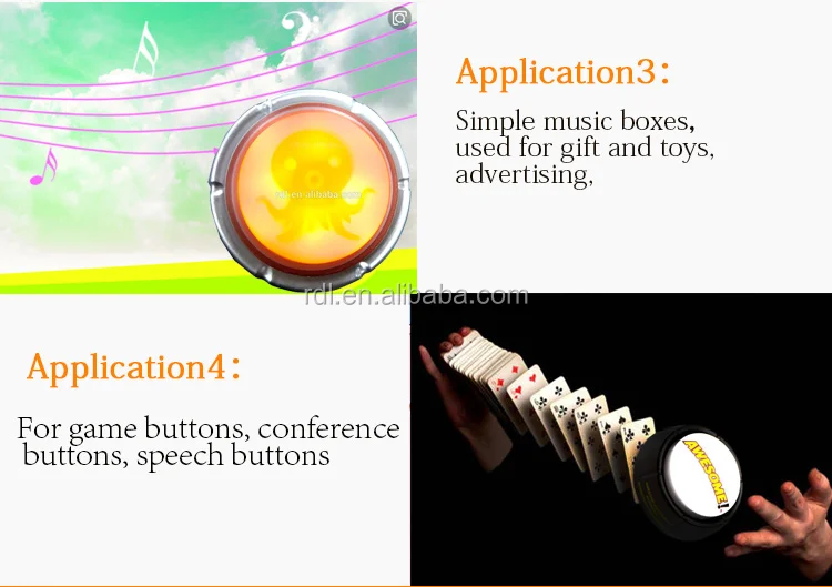 Customized In-Stock Answer Buzzer for Game Show Quiz Competition Talking Push Button Light Sound Plastic Material Battery