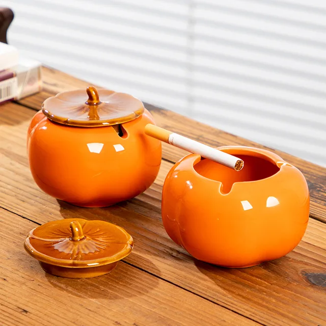 Best Price Ceramic Multipurpose Geometric Ashtray with Windproof Lid for Smoking Gift Sets & Home Decoration