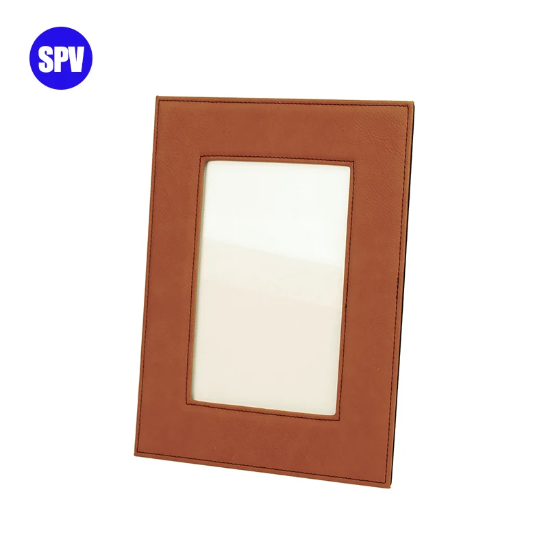 Personalized Logo Laserable Leatherette PU Leather Photo Frame