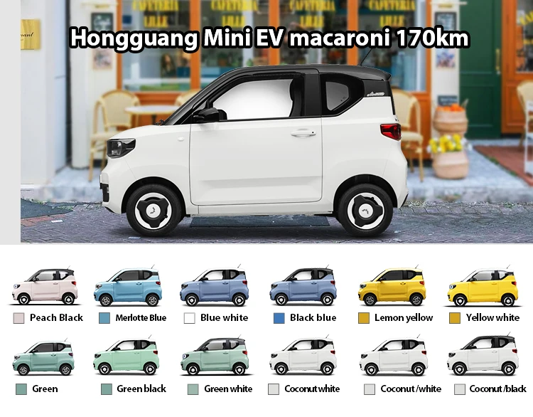 Wuling Hongguang New Energy Electric Vehicle Wuling Mini Ev Km Edition Mini Car Adult Cheap