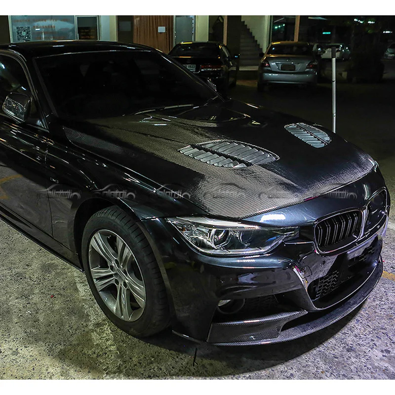 Carbon Fiber GTR Style Engine Bonnet Hoods Cover for BMW F30 320i 340i Auto Body Kits