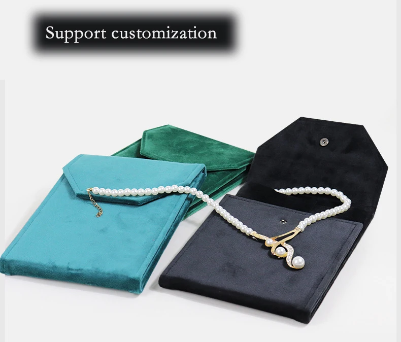 product foldable necklace travel bag velvet pendant bead chain jewelry storage box pearl necklace gift pouch-6