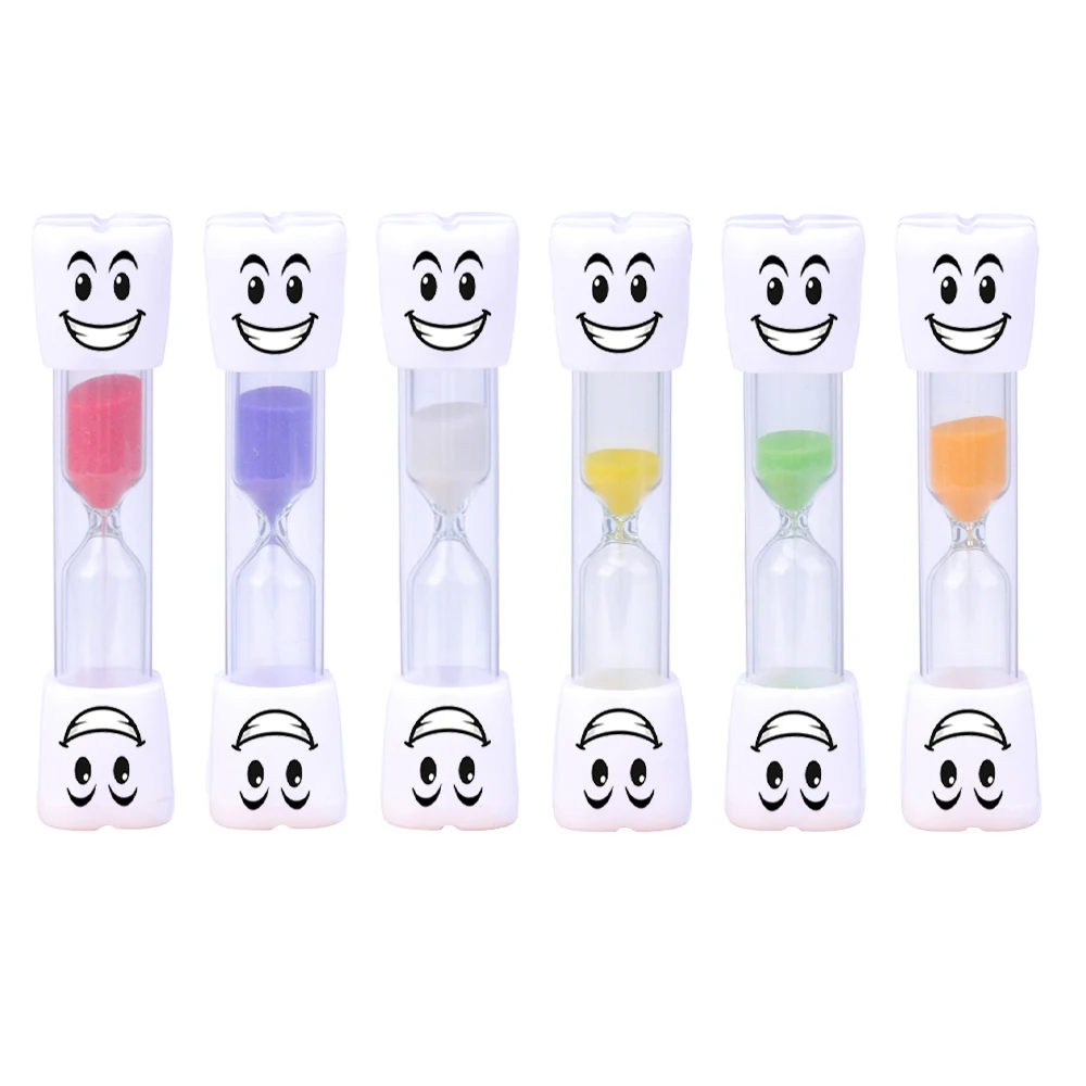 1 2 3 4 5 Minutes Tooth Shape Dental Sand Timer for Kids Toothbrush