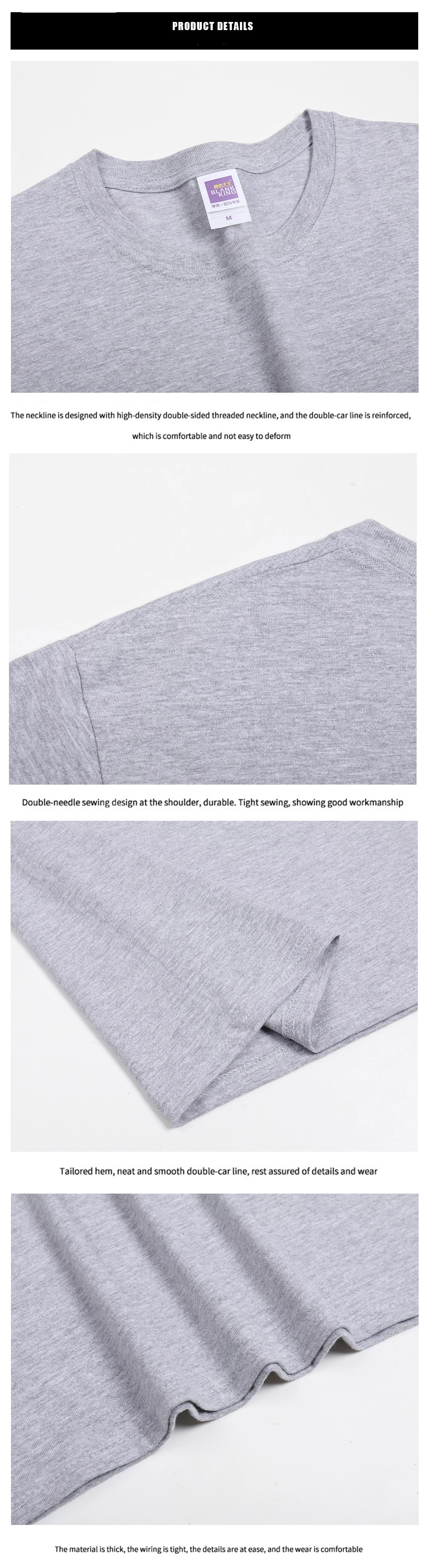 100% Cotton Tshirt Custom Logo T Shirt Sublimation T-shirts Unisex ...