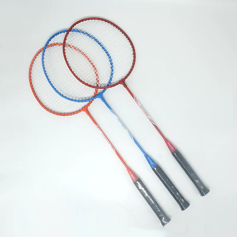 Good Quality Badminton Racket in Woven Cover Steel Alloy Training Badminton Racket Steel Badminton Racket Brand