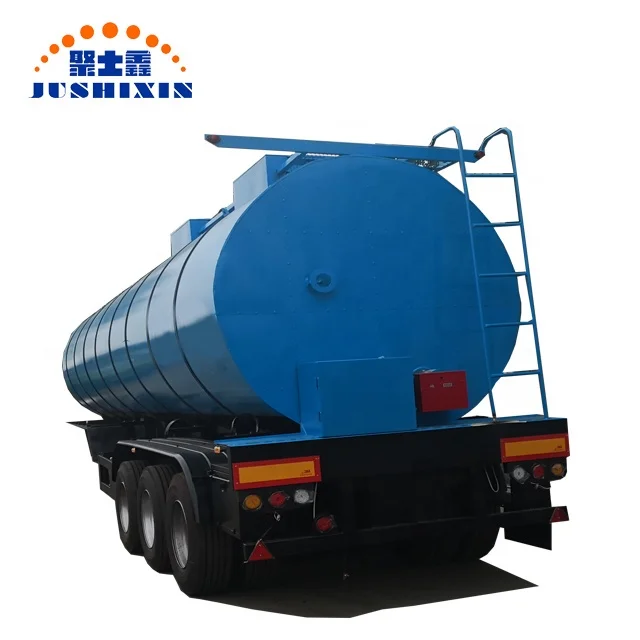 Axle 50m3 Heated Bitumen Tank Semi Trailer by Jushixin