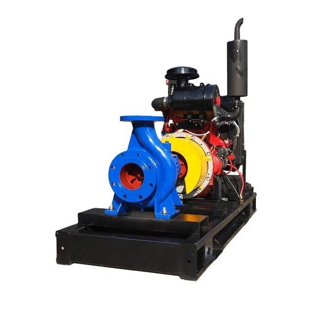 Irrigation Agriculture water pump 6 inch diesel engine cast iron horizontal end suction centrifugal water pump