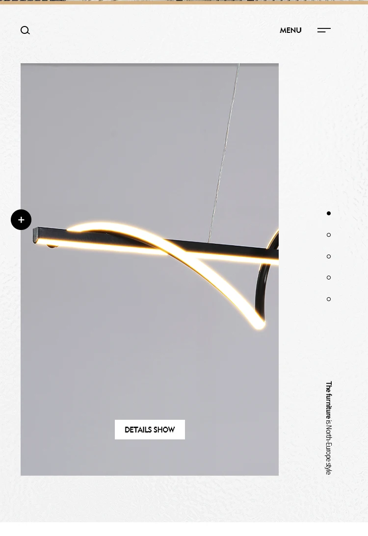 2025 Post-Modern Nordic Style LED Table Chandelier Simple Curved Art Design Pendant Light for Restaurant or Bar Dining Table