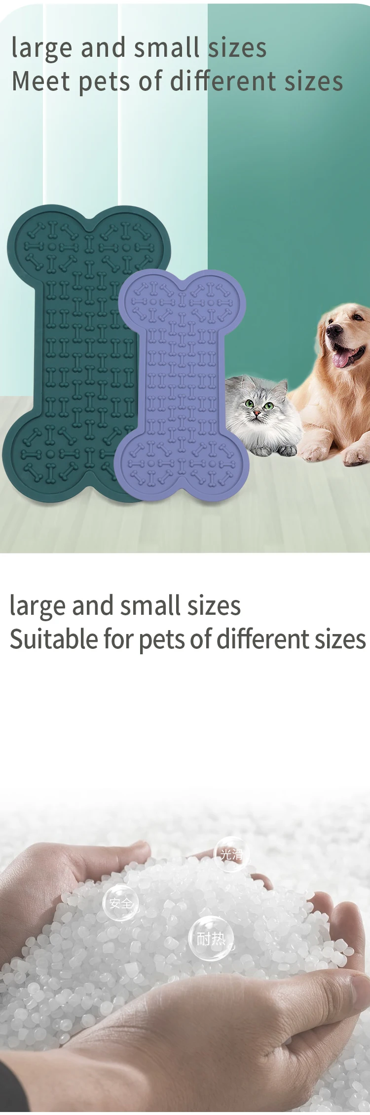 Silicone Dog Lick Mat Bath Buddy And Dog Lick Pad Keep The Dog