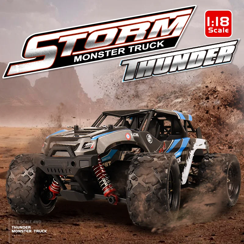 Carrinho Controle Remoto Thunder 4x4 Storm Monster Truck 38km/h