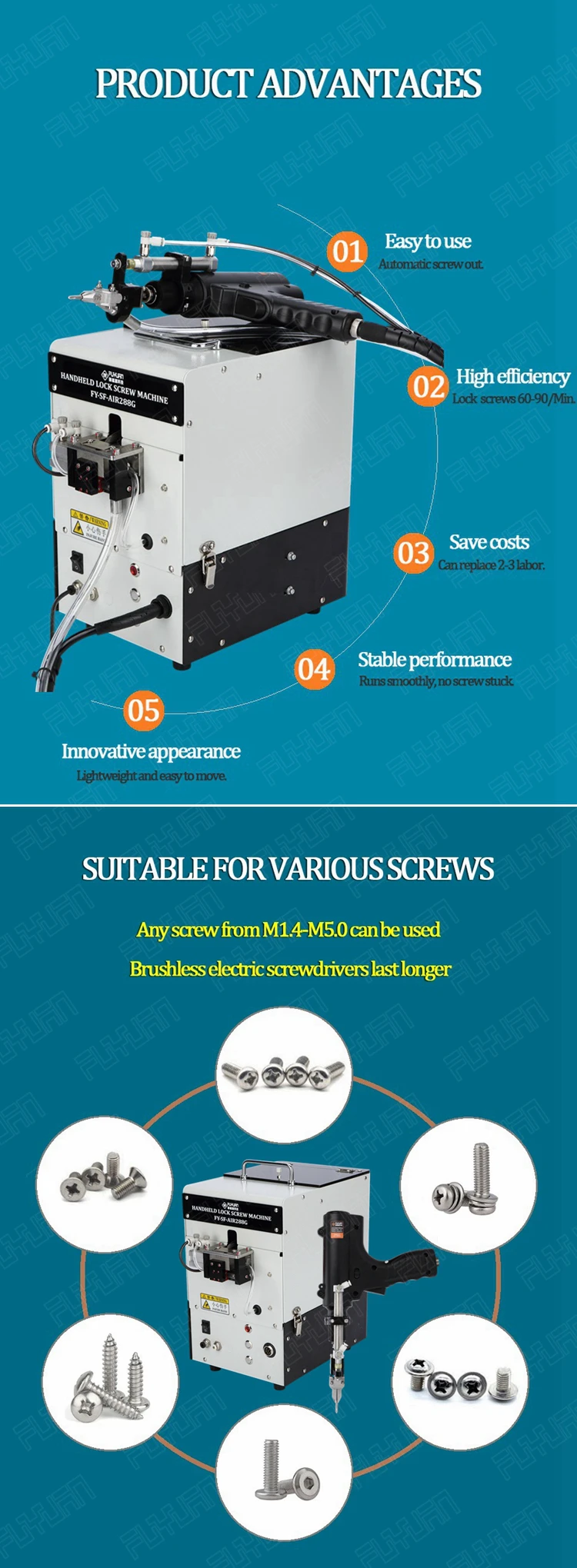 New Original Manual Screw Machine Coordinate Screw Driving Equipment