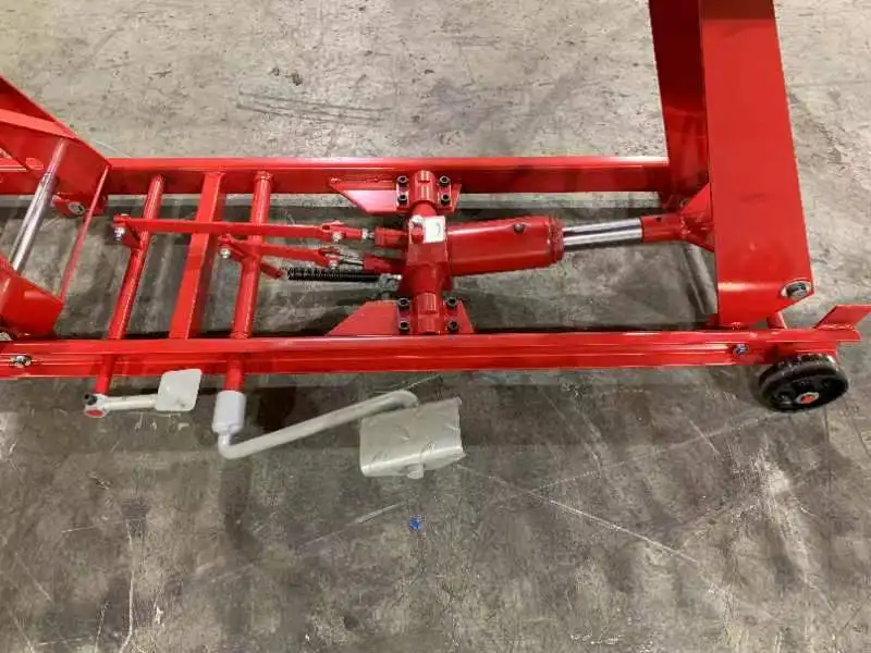 China Factory Made OSATE 800lbs 1000lbs Parallel Hydraulic Motorcycle Lift Table Platform With CE