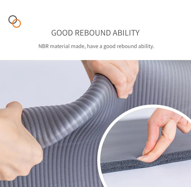Mdbuddy Nbr Yoga Mat Factory Price Non Slip Single Color Nbr Yoga Mat