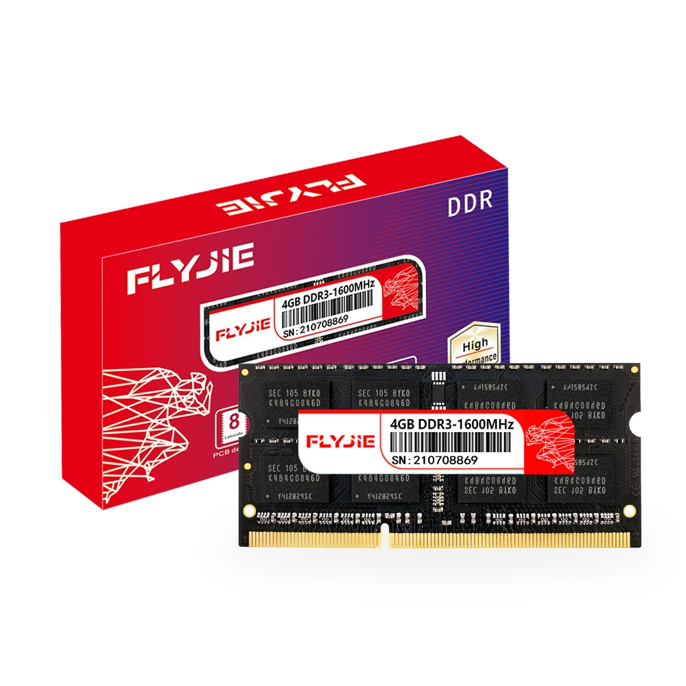 Flyjie 4GB Internal Ddr DDR3 NB Memory Ram DESKTOP Ram 1600MHZ DDR 3