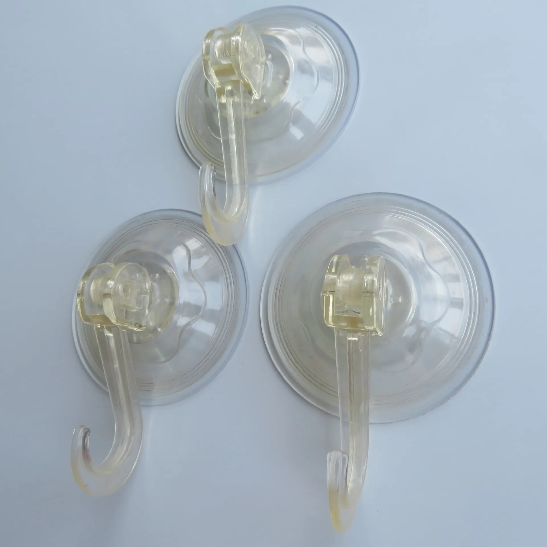 Transparent vacuum suction cup hook Perforation-free bathroom PC Bathroom kitchen wall Strong suction cup hook factory