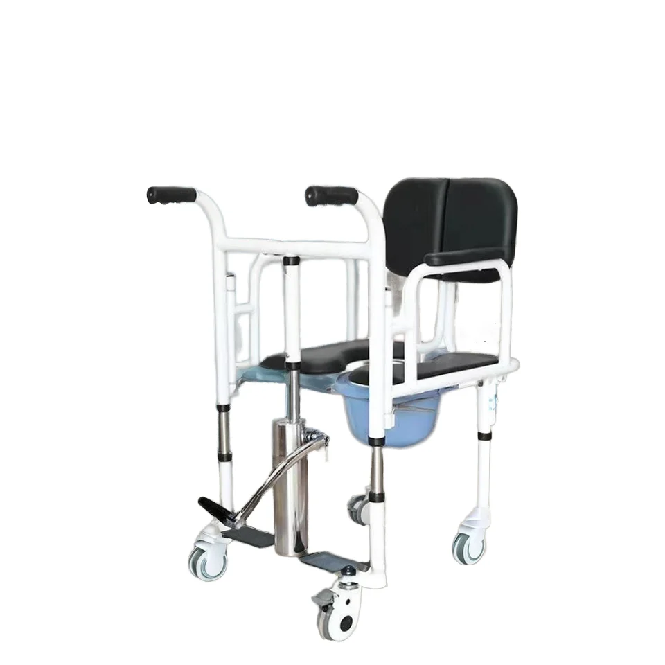Multifunctional Hydraulic Lift Patient Transfer Chair Medical Commode Handicapped Invalid Bathroom Safety Equipment Including