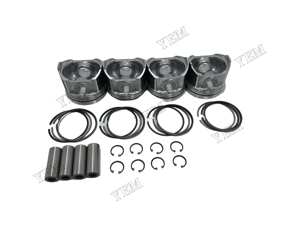 V3800 Engine Rebuild Kit With Gasket Kit Engine Valves Bearings Set for Kubota 3