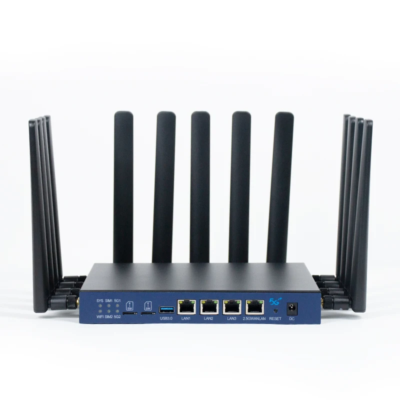 HUASIFEI Dual Band 4G 5G Router Wifi6 Chipset MT7981B+MT7976CN+MT7531AE Dual Module Industrial 5g Router
