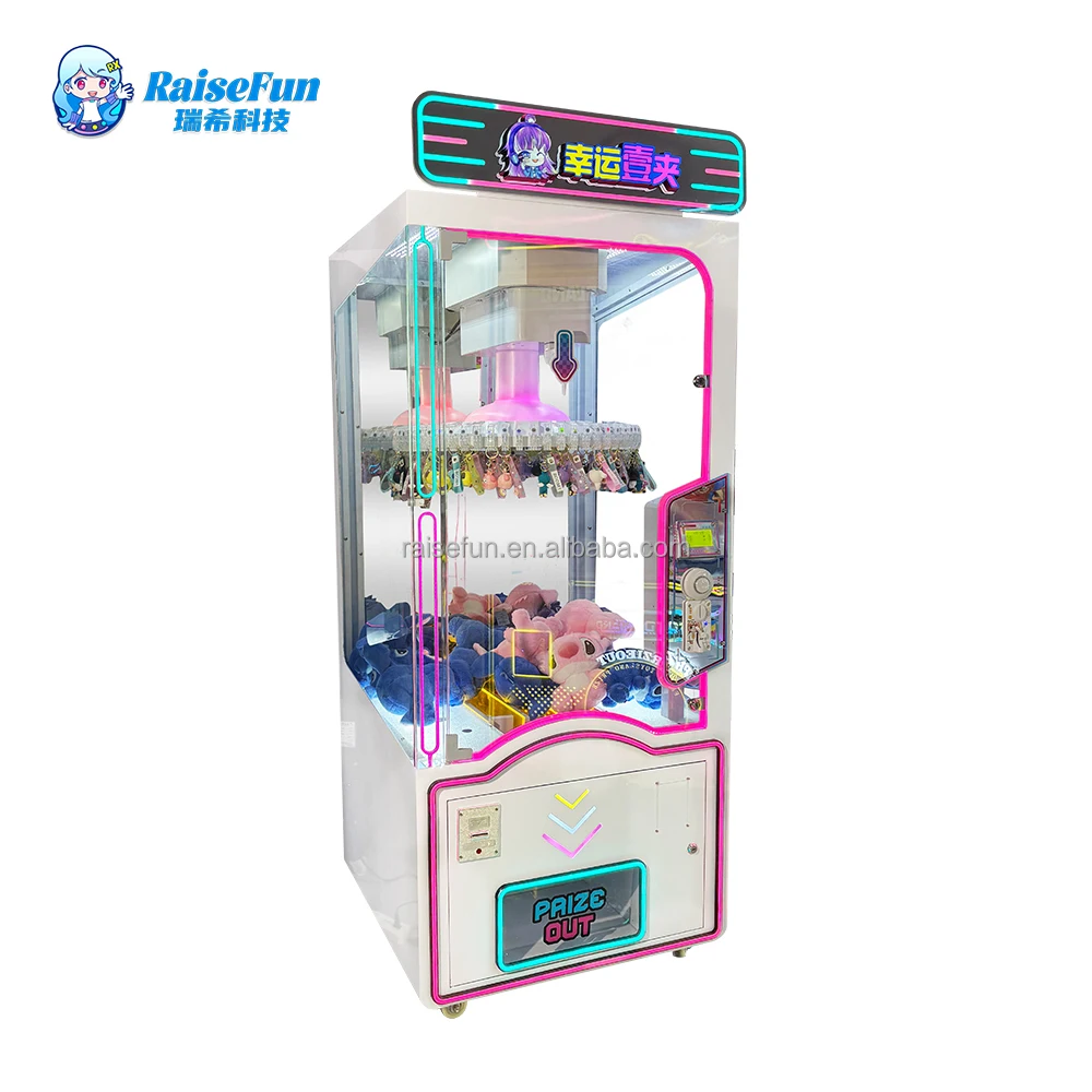 Hot Selling RaiseFun 24 30 40 Clips Machine Lucky Prize Machine for Amusement Park Game Center Kids Adults Gift Prize