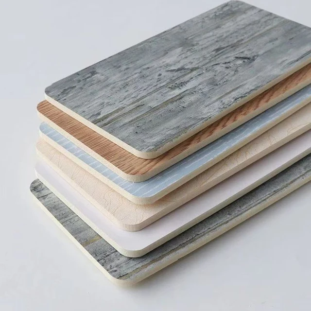 Modern 8mm Bamboo Charcoal Fiber Wall Panel PVC Factory Wholesale for Hotel Interior Decoration Projects Featuring Wood Veneer