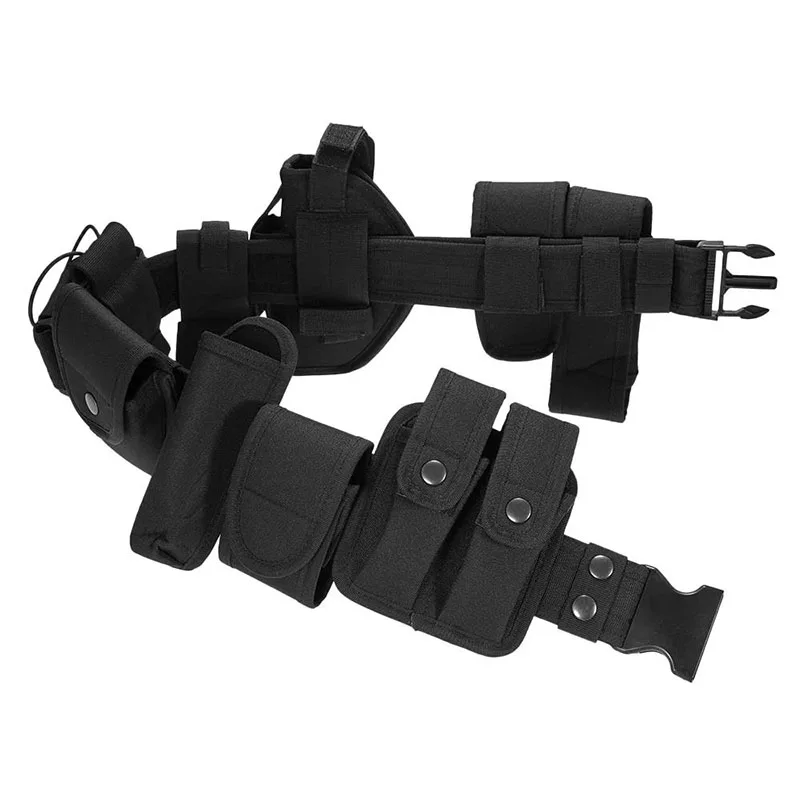Multifunctional Tactical Security Equipment Duty Utility Kit Belt with Pouches System Holster Outdoor Training Tactical Belt
